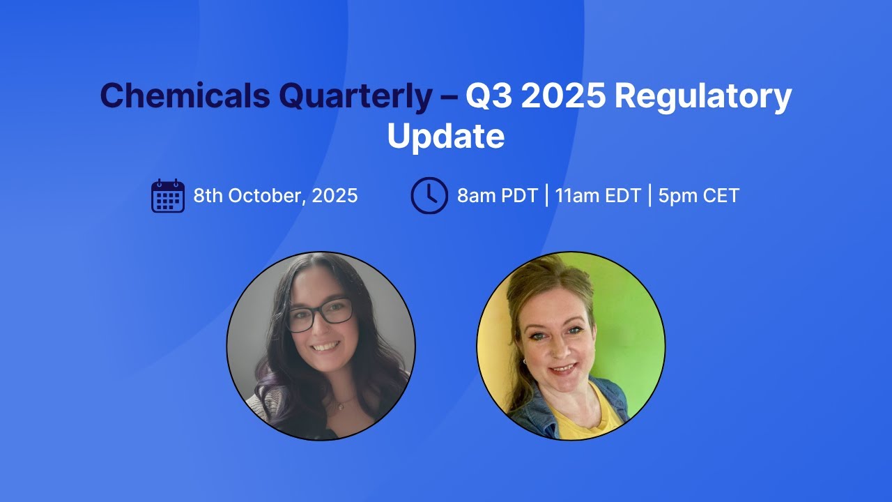 Chemicals Quarterly: Q3 2025 Regulatory Update | Compliance & Risks