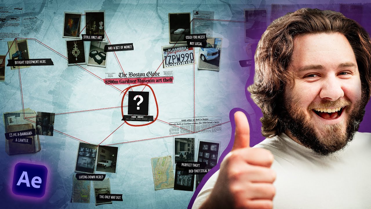 How to make an Evidence Board like Johnny Harris [After Effects Tutorial]