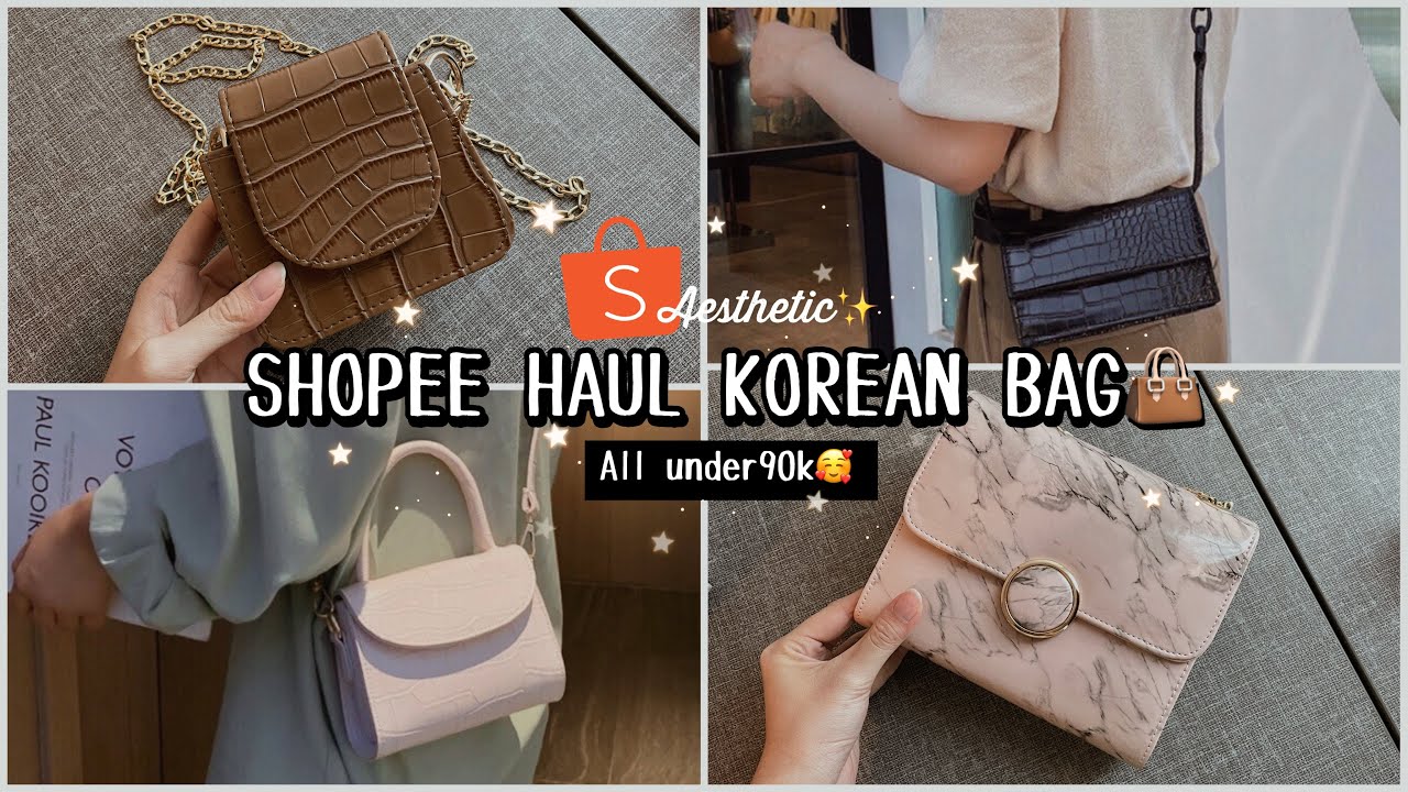 SHOPEE HAUL SLING BAG & SHOULDER BAG ALA KOREA✨| WAJIB PUNYAA!