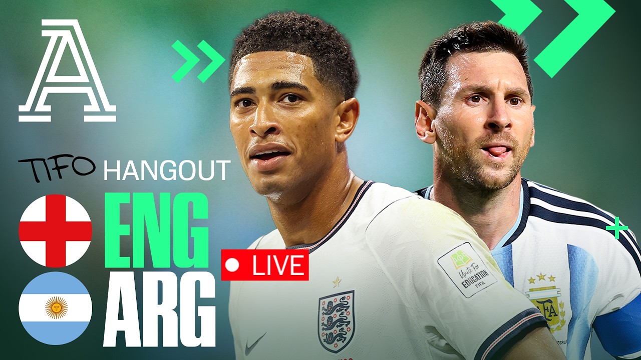 England vs Argentina Live Watchalong |  @TheAthleticFC  x  @Tifo  World Cup Clubhouse