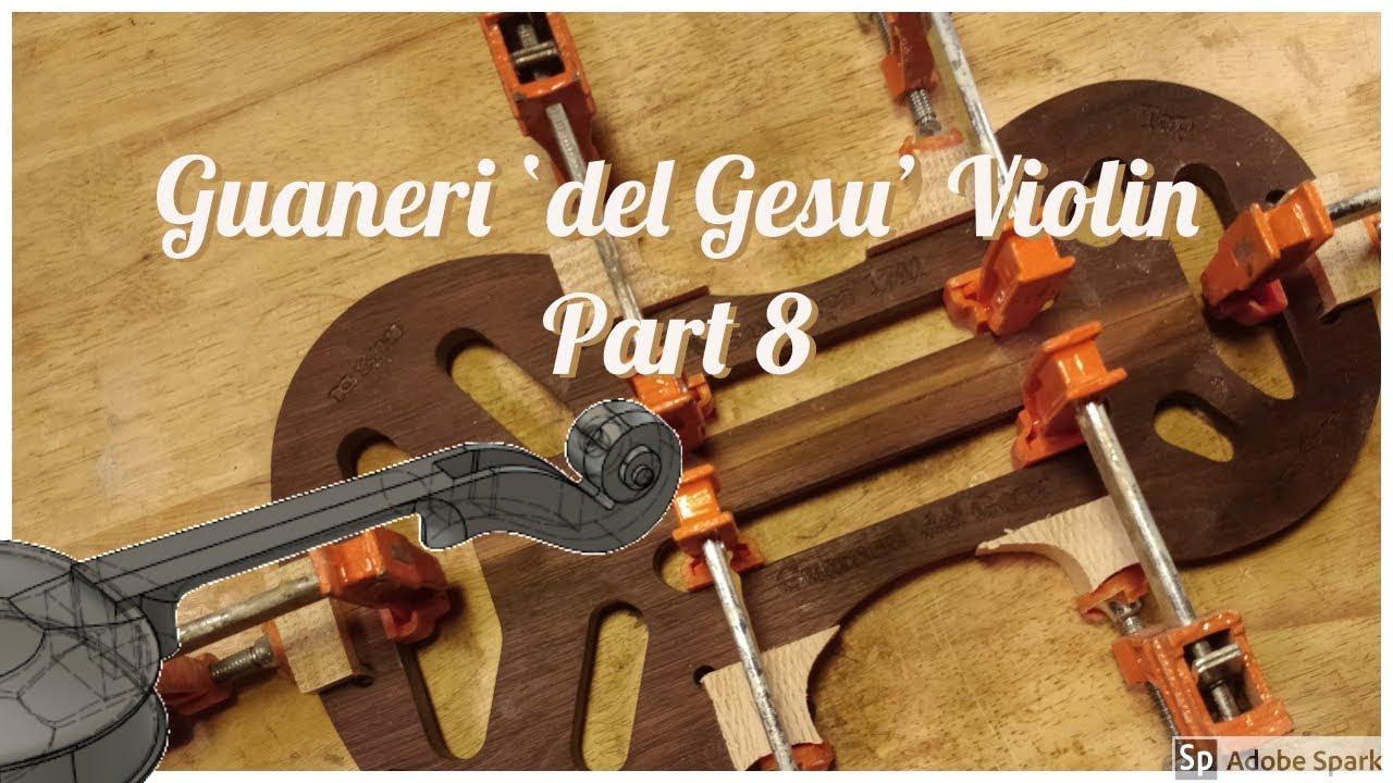 Fusion 360 Violin Neck and Scroll | Making the Guaneri 'del Gesu' Vieuxtemps violin 1741