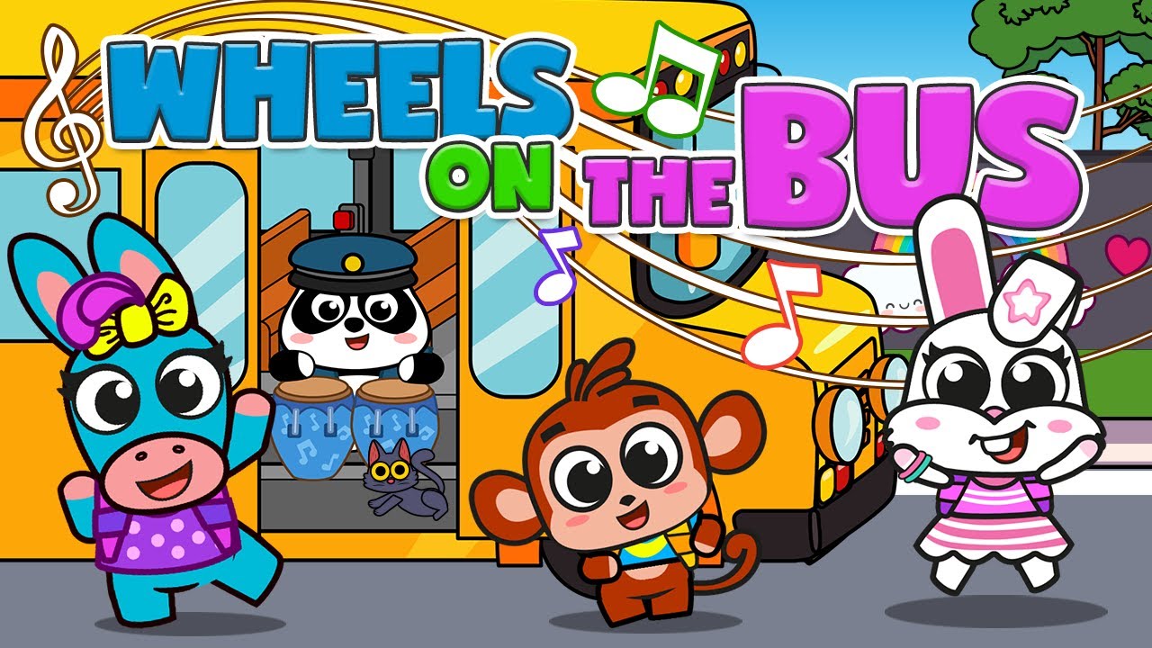 🚌 Wheels on the Bus Song 2026 | Nursery Rhymes for Kids and Toddlers | Best Preschool Learning App