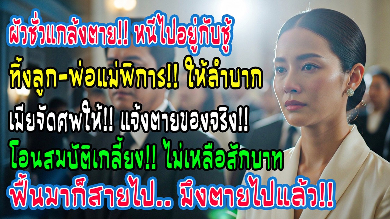 สามีแกล้งตายหนีไปกับชู้ ทิ้งลูกเล็กกับพ่อแม่อัมพาต ฉันจัดงานศพใหญ่ ให้ทนายทำใบมรณบัตร โอนทรัพย์สิน