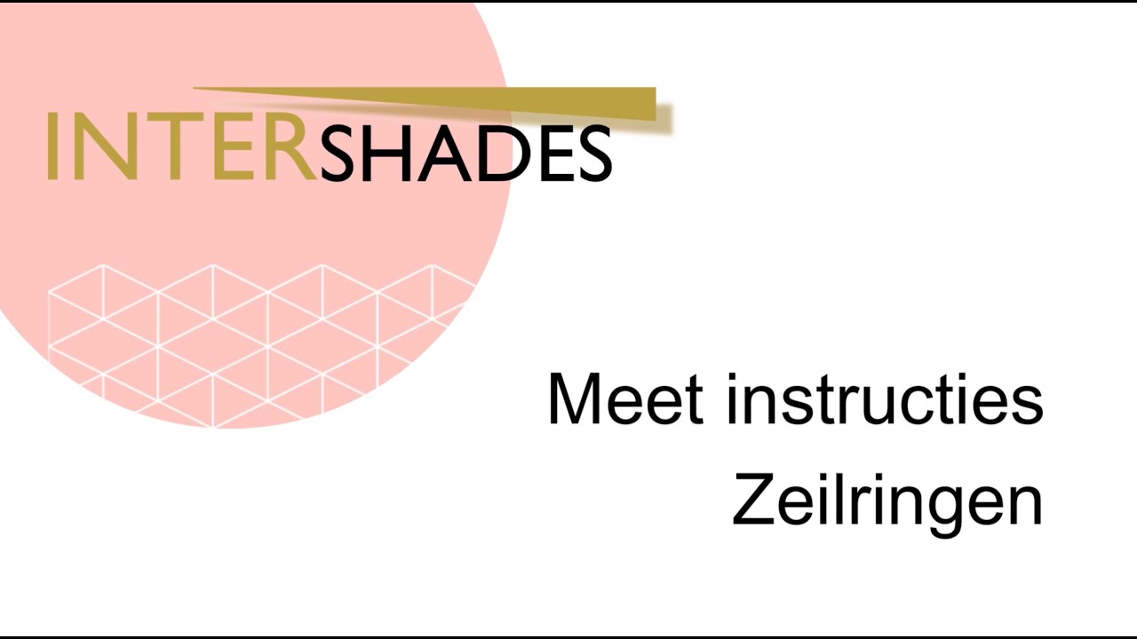 Meet instructies Doek met zeilringen