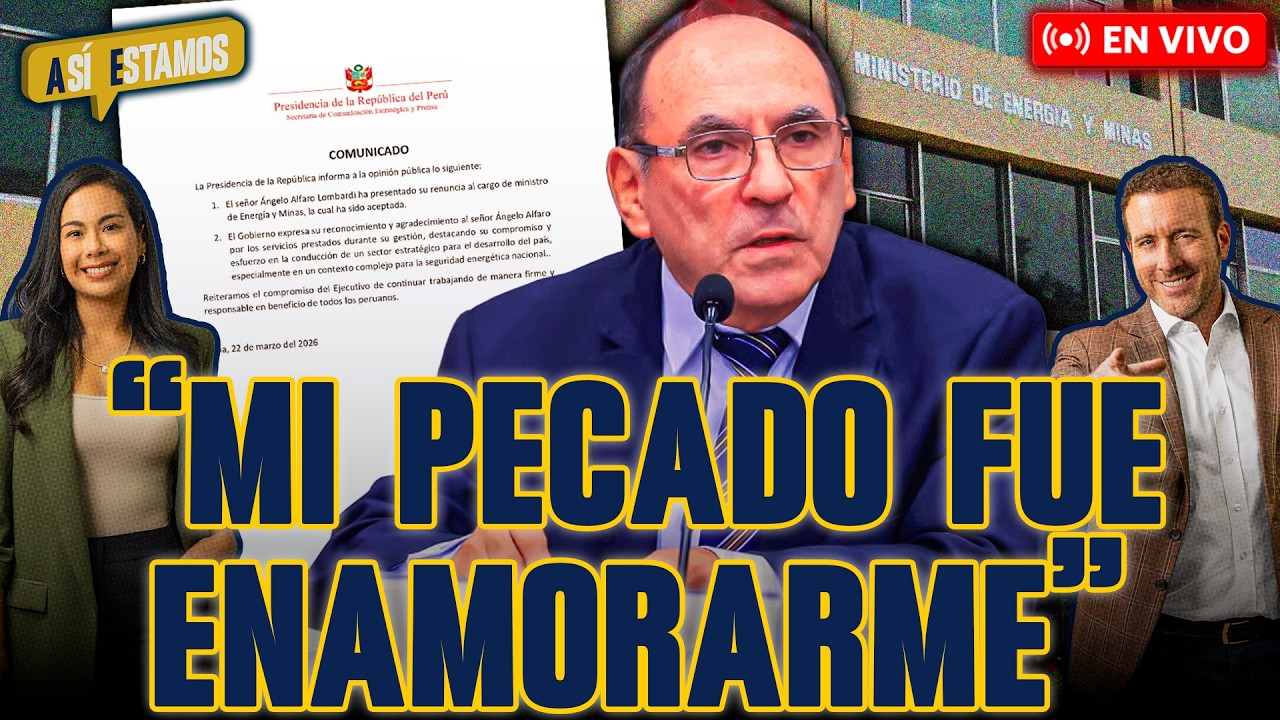 🚨#ENVIVO | &Aacute;NGELO ALFARO PRESENT&Oacute; SU RENUNCIA AL CARGO DE MINISTRO DE ENERG&Iacute;A Y MINAS #AS&Iacute;ESTAMOS