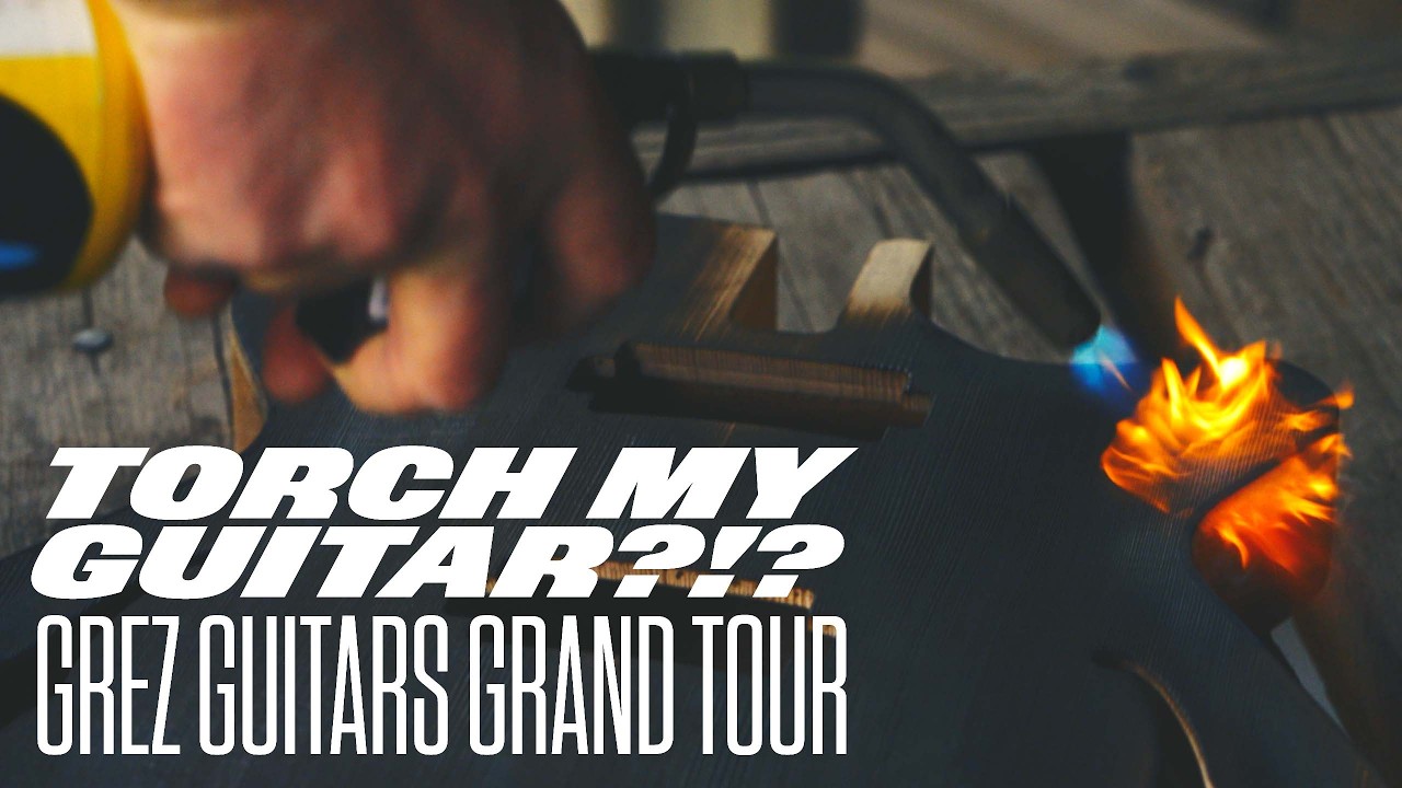 🔥 Blowtorch my guitar?! 🤯 Grez Guitars Grand Tour “Shou Sugi Ban”