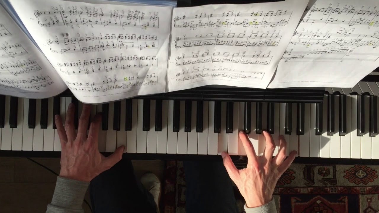 AZNAVOUR - Hier encore (piano)