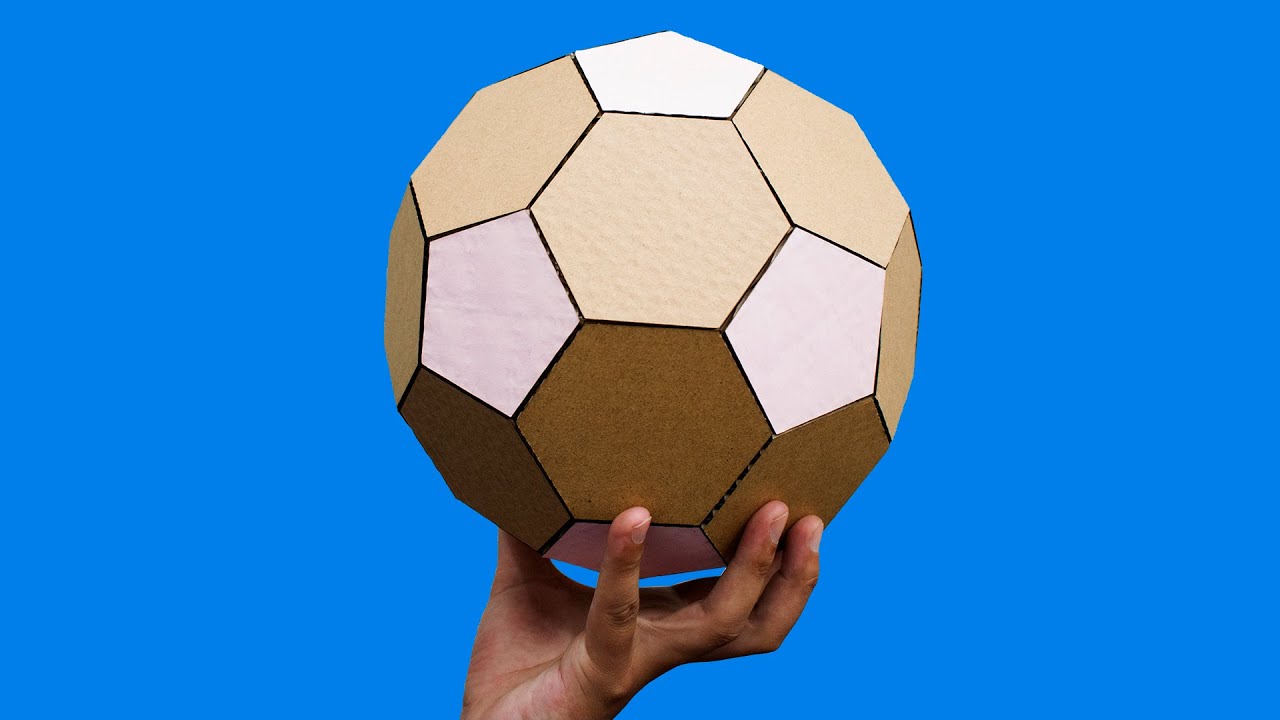 How to make a football from cardboard (2020)