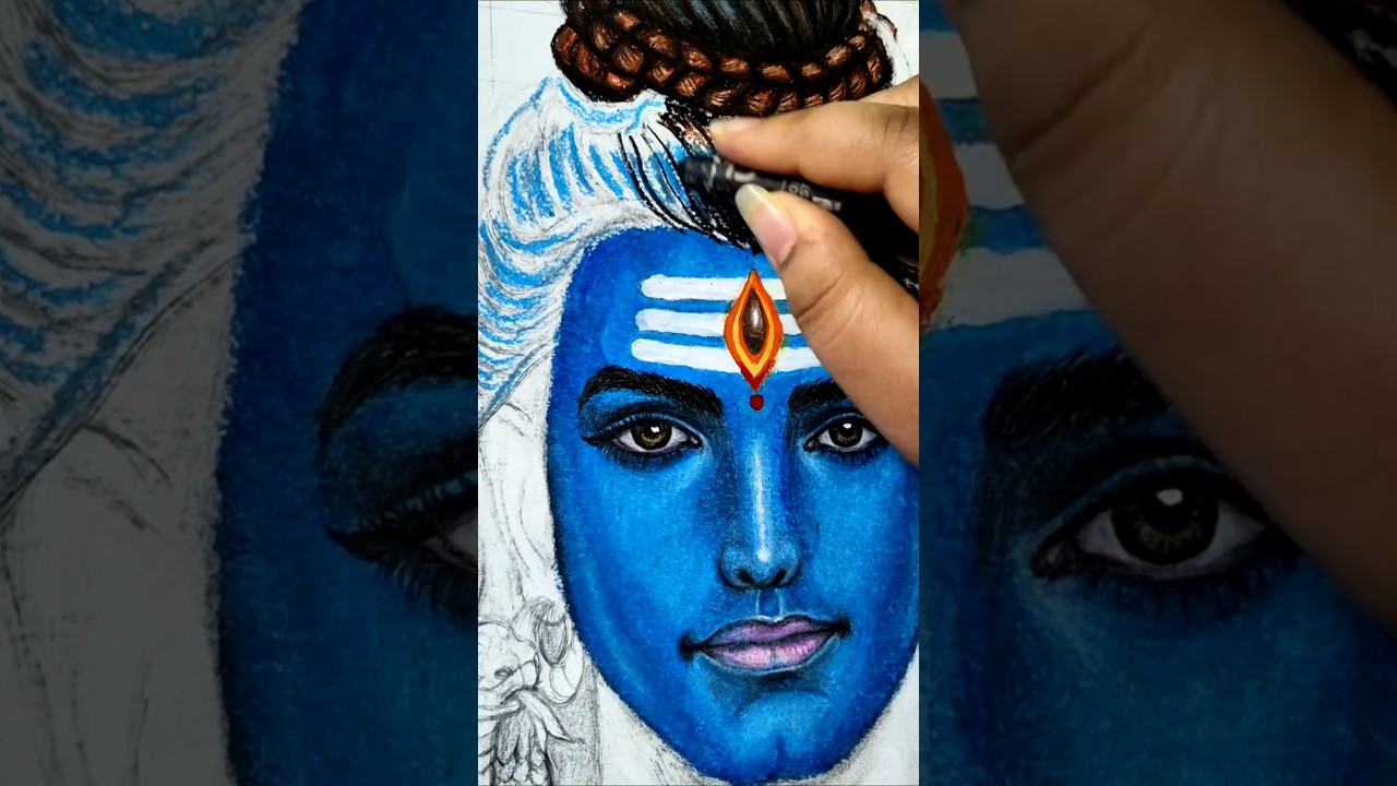 🕉️#lordshivadrawing #mahadev #artsbyrishithamogulla