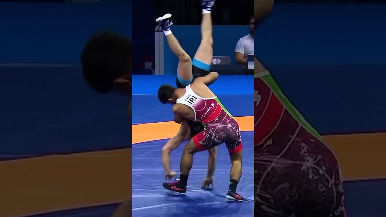 What an amazing throw from Olympic champ Saeid ESMAEILI 🇮🇷🤯🔥Watch it from every angle 👀