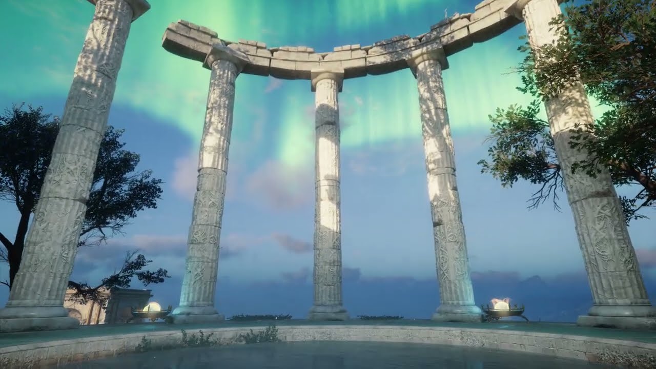 Walking in the Realm of Gods - Asgard of Norse Mythology [ AC Valhalla - Relaxing Ambiance ]