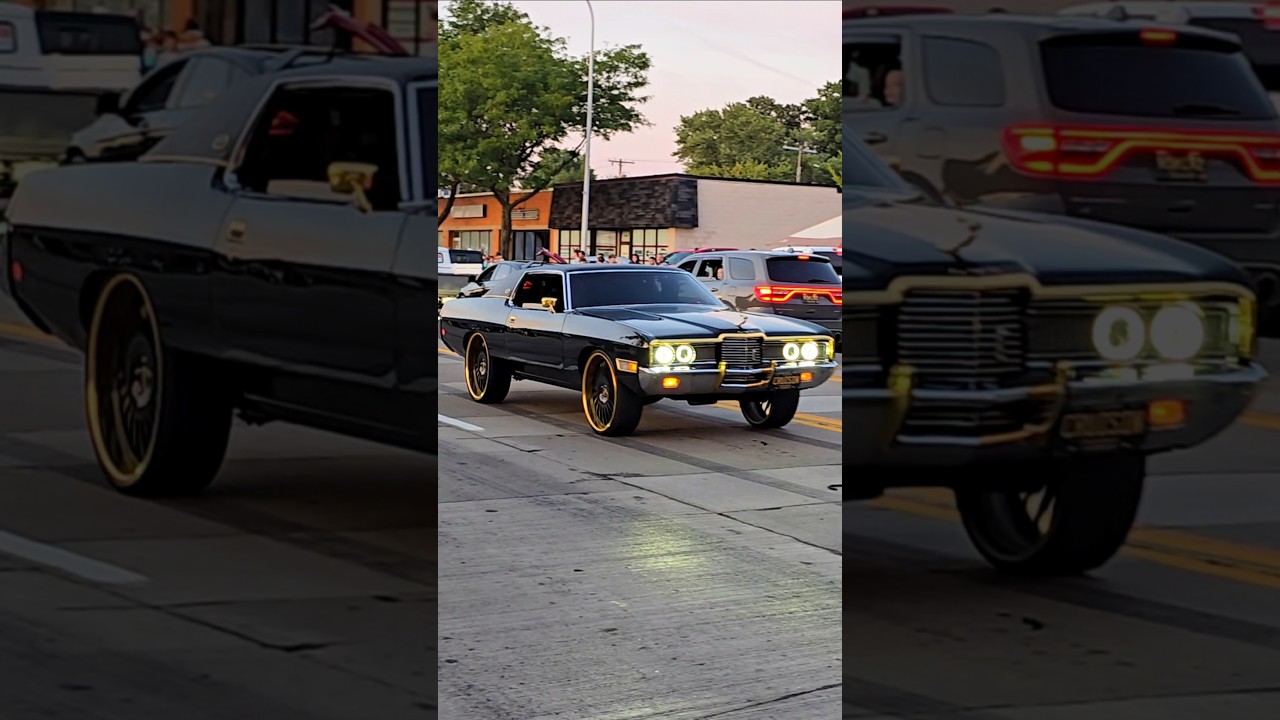 1972 Ford LTD Brougham Classic Car Drive By Engine Sound Harper Charity Cruise 2025