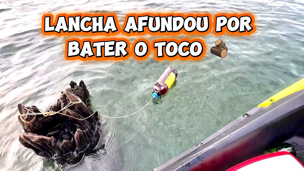 SINALIZEI 🚨‼️ Perigo ⚠️ toco submerso, pra quem navega fica o alerta, atenção redobrada.