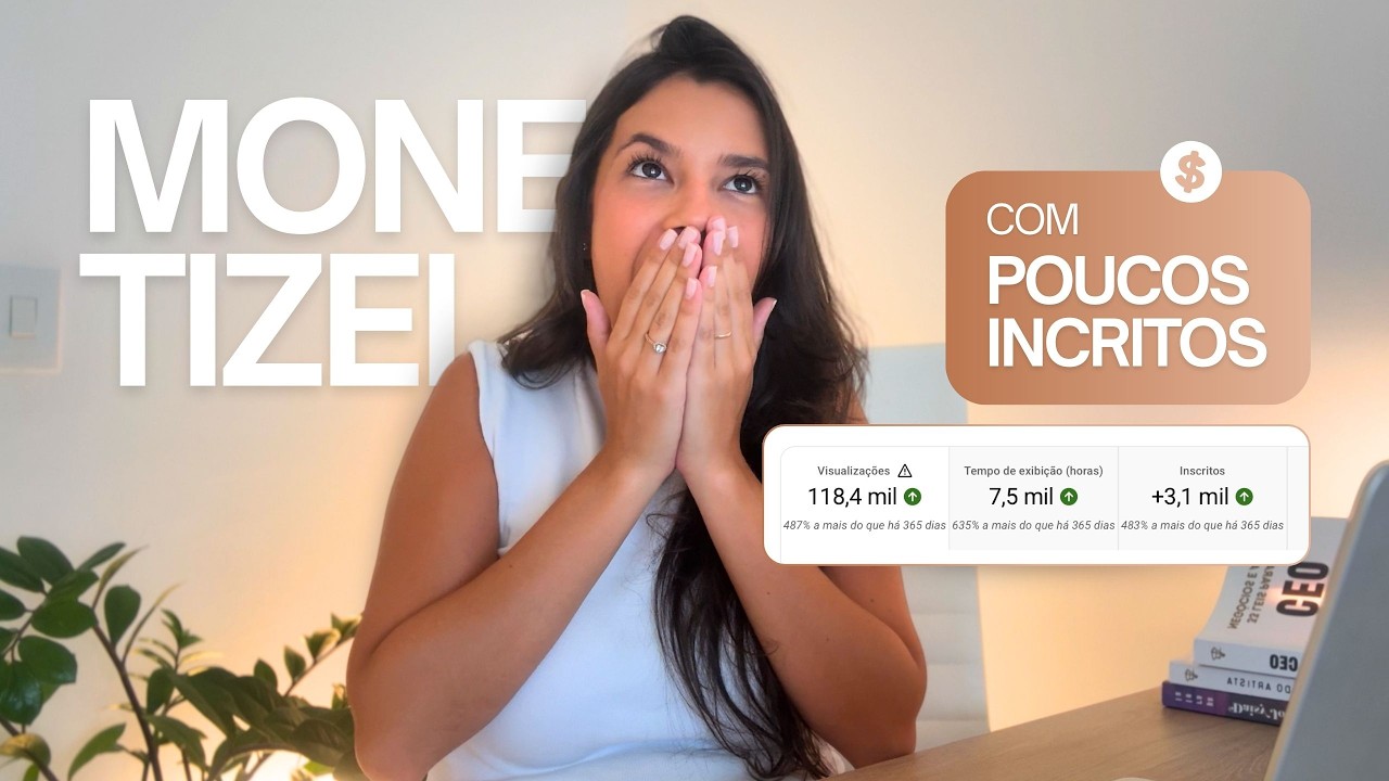 Como eu MONETIZEI meu canal do YouTube com POUCOS INSCRITOS | PASSOS PRÁTICOS