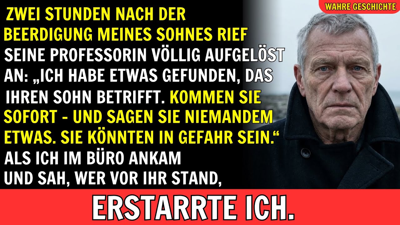 WAHRE GESCHICHTE: Zwei Stunden nach der Beerdigung meines Sohnes rief seine Professorin an &mdash; und..