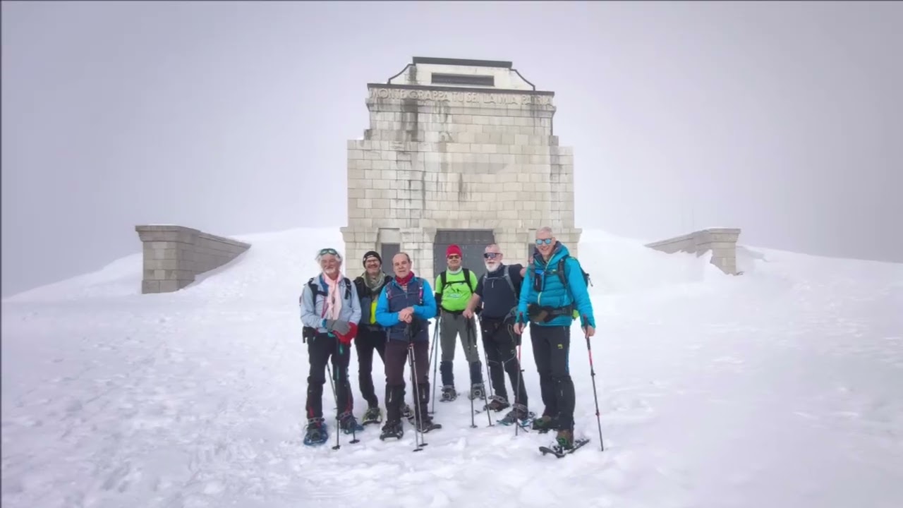 Ciaspolta dal Forcelletto  a  Cima Grappa