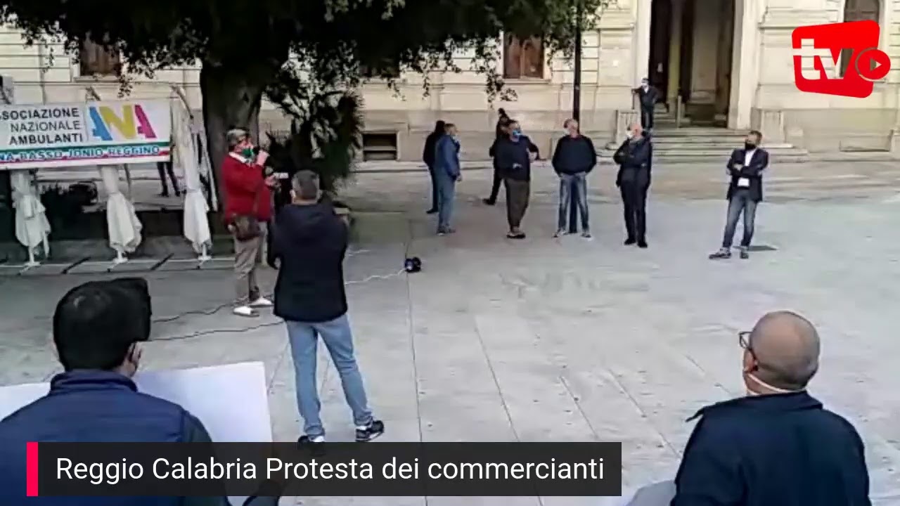 calabria Protesta dei commercianti ambulanti