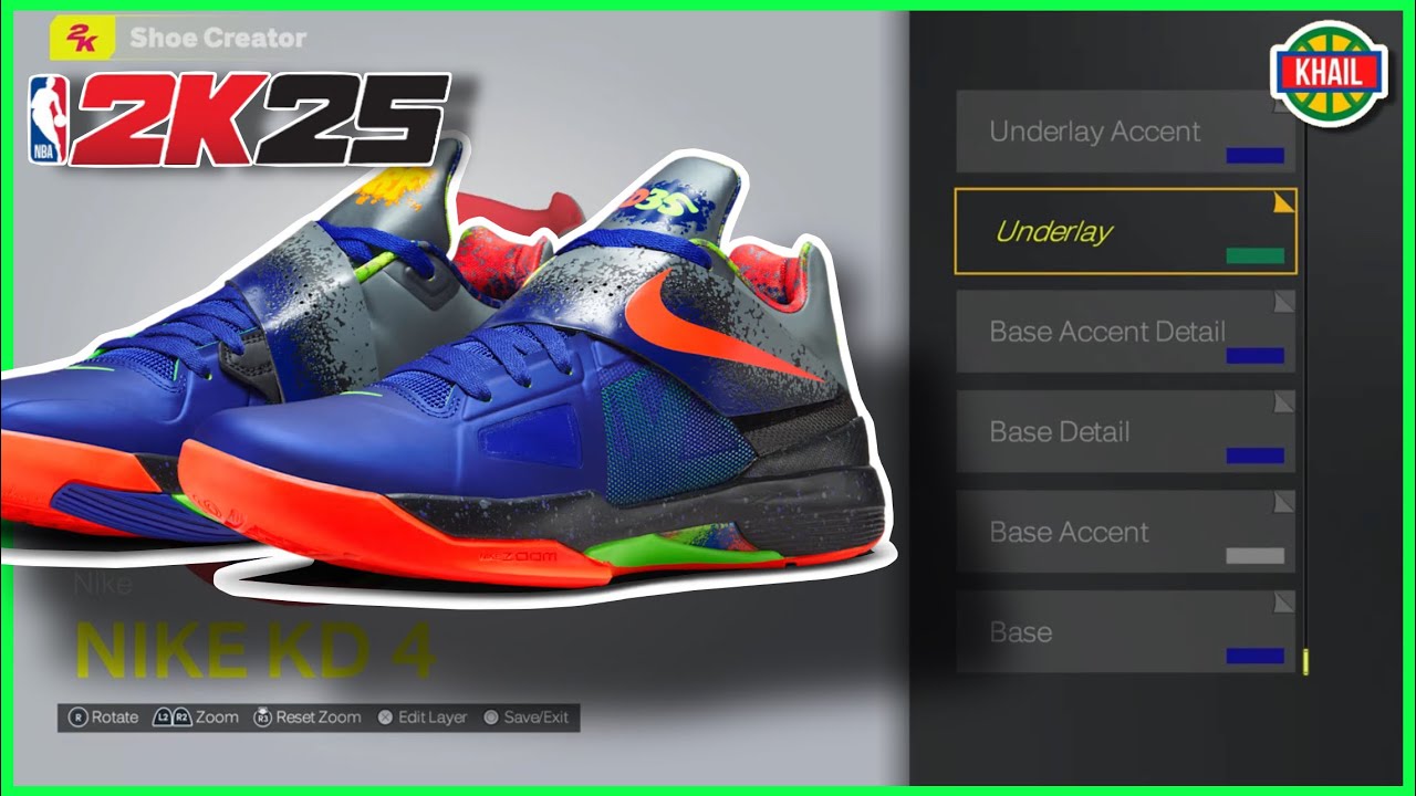 NBA 2K25 Shoe Creator- Nike KD 4 