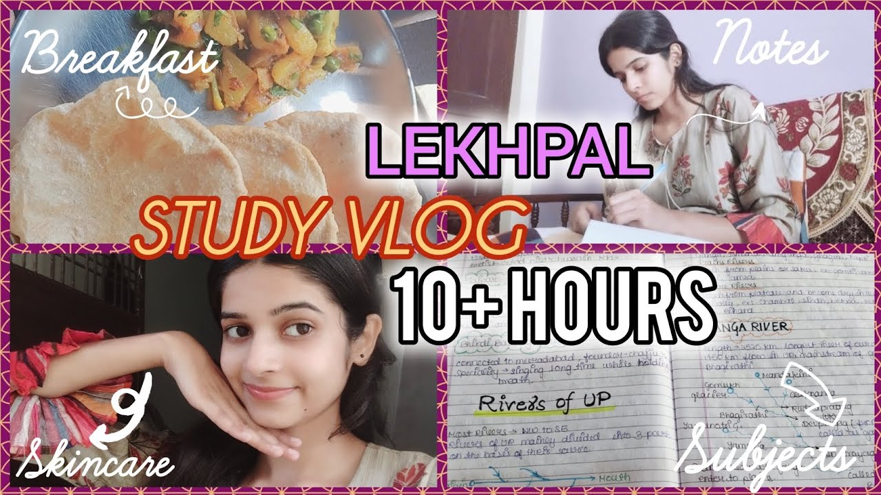 Lekhpal 10+ Hours Study Vlog | My Productive Study Day | Lekhpal Preparation 2026