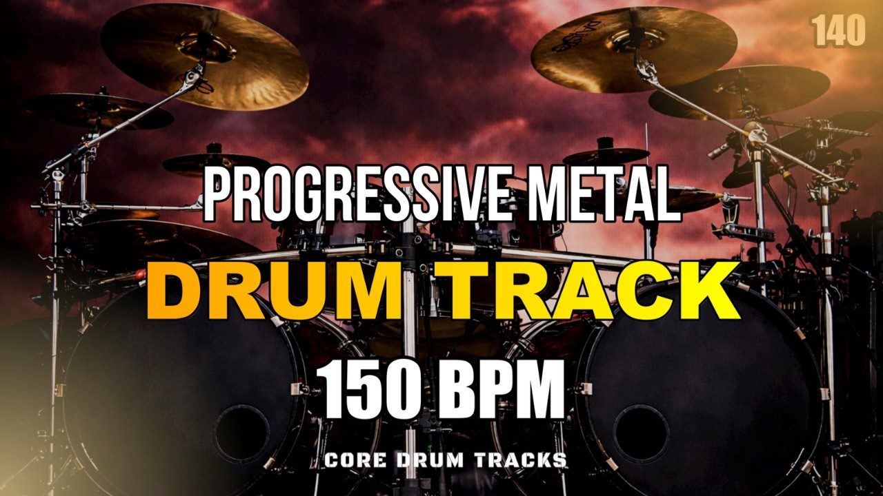 Progressive Metal I Drum Track I 150 BPM I Full Arrangement