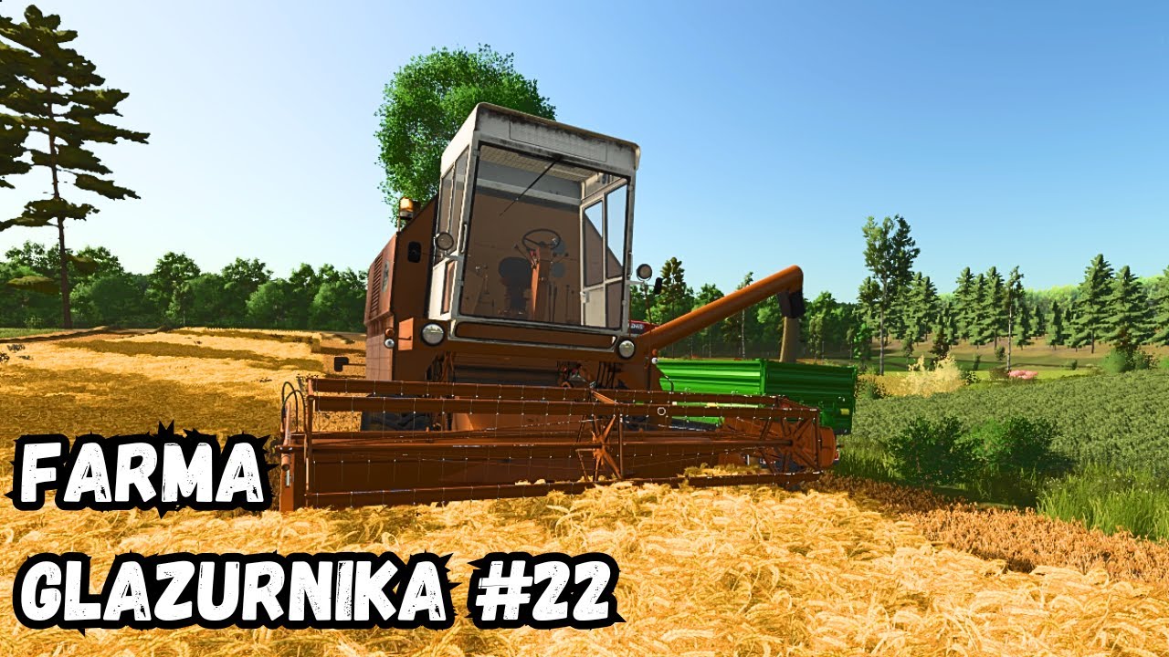 ŻNIWA JĘCZMIENIA 🌾 Belowanie słomy i karmienie kur prosto z pola 🐓|  Farma Glazurnika #22  | FS25 🚜