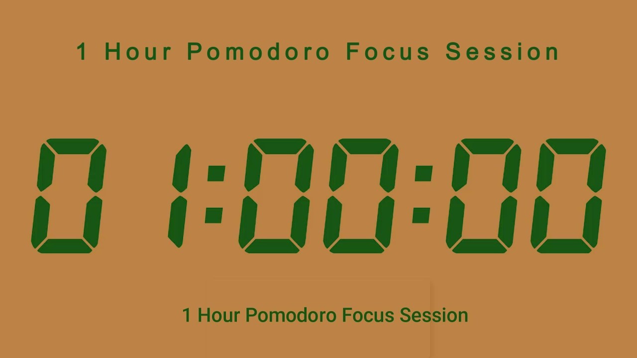 1 Hour Pomodoro Focus Session