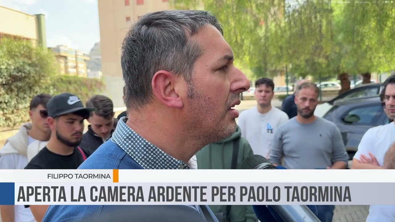 Palermo. Aperta la camera ardente di Paolo Taormina
