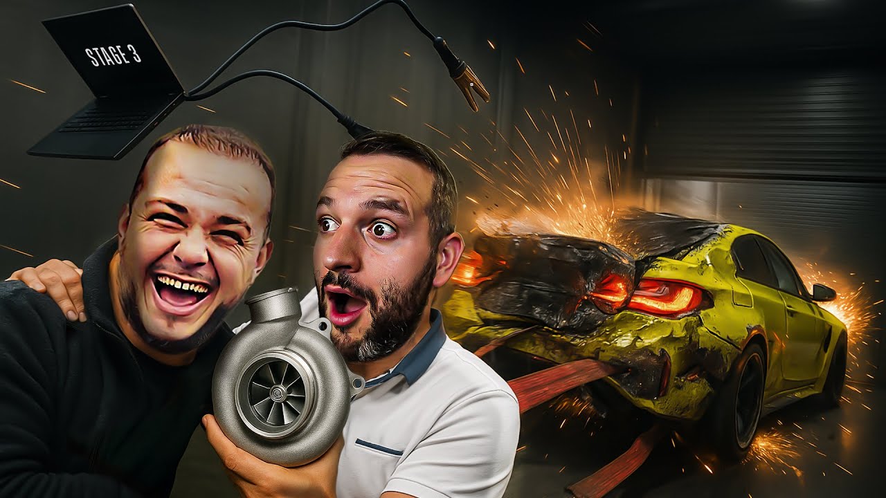 ON MET LA M4C ROCKET BUNNY DE LUCIEN EN STAGE 3 ! (CRASH DANS LE BANC À 250 km/h 💥)
