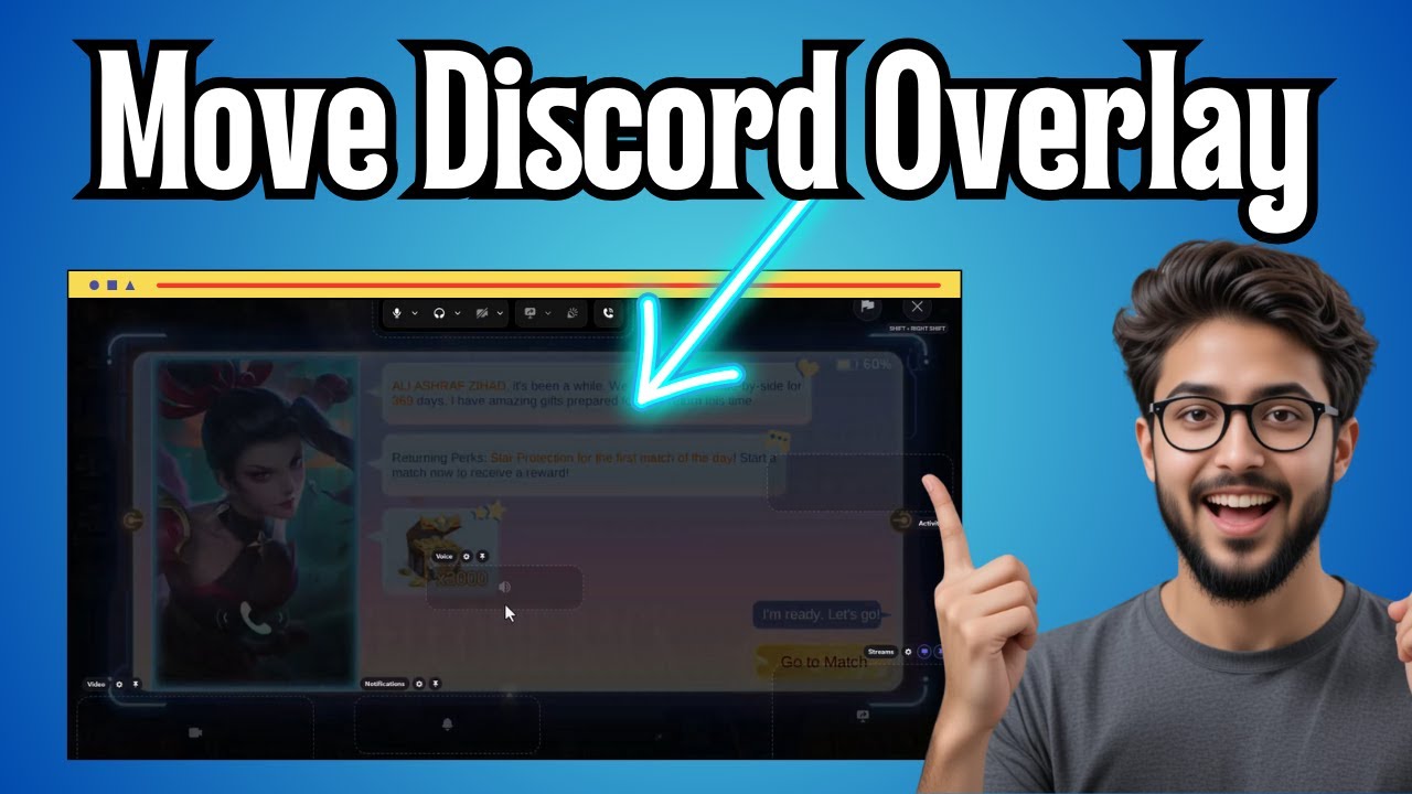 Как переместить оверлей Discord | Изменение положения виджета игры на экране (2026)