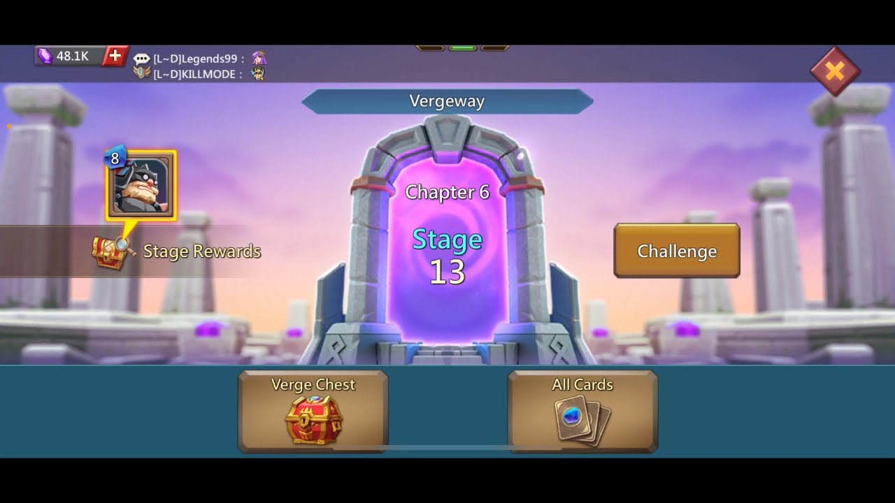 Vergeway - Chapter 6 Stage 13 - Lords Mobile