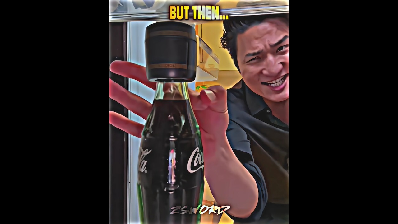 She locked the coke bottle... #trollface #edit #troll