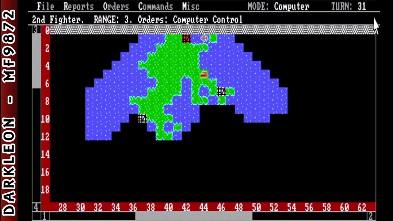 Empire - Wargame of the Century &copy; 1987 Interstel Corp - PC DOS - Gameplay