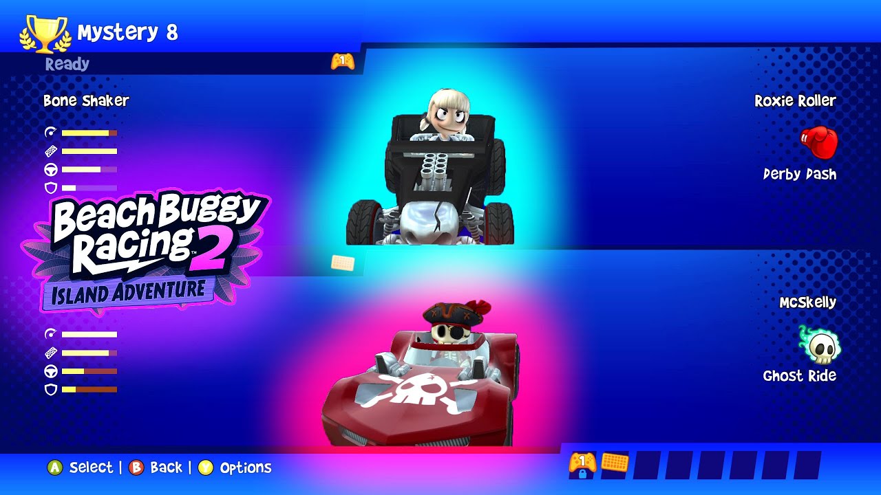 Roxie Roller ft Bone Shaker vs MCSKelly ft Twin Mill III - Beach Buggy Racing 2 Island Adventure