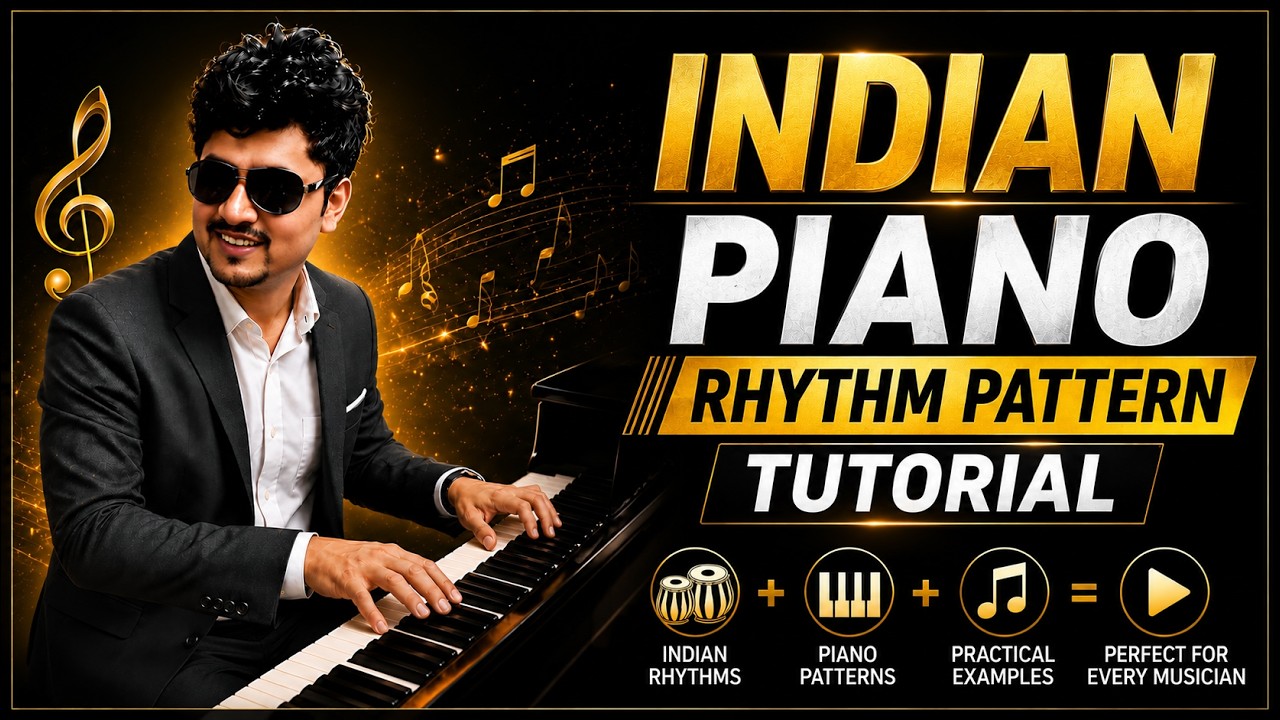 Indian Piano Rhythm Pattern Tutorial | Vinish Keys
