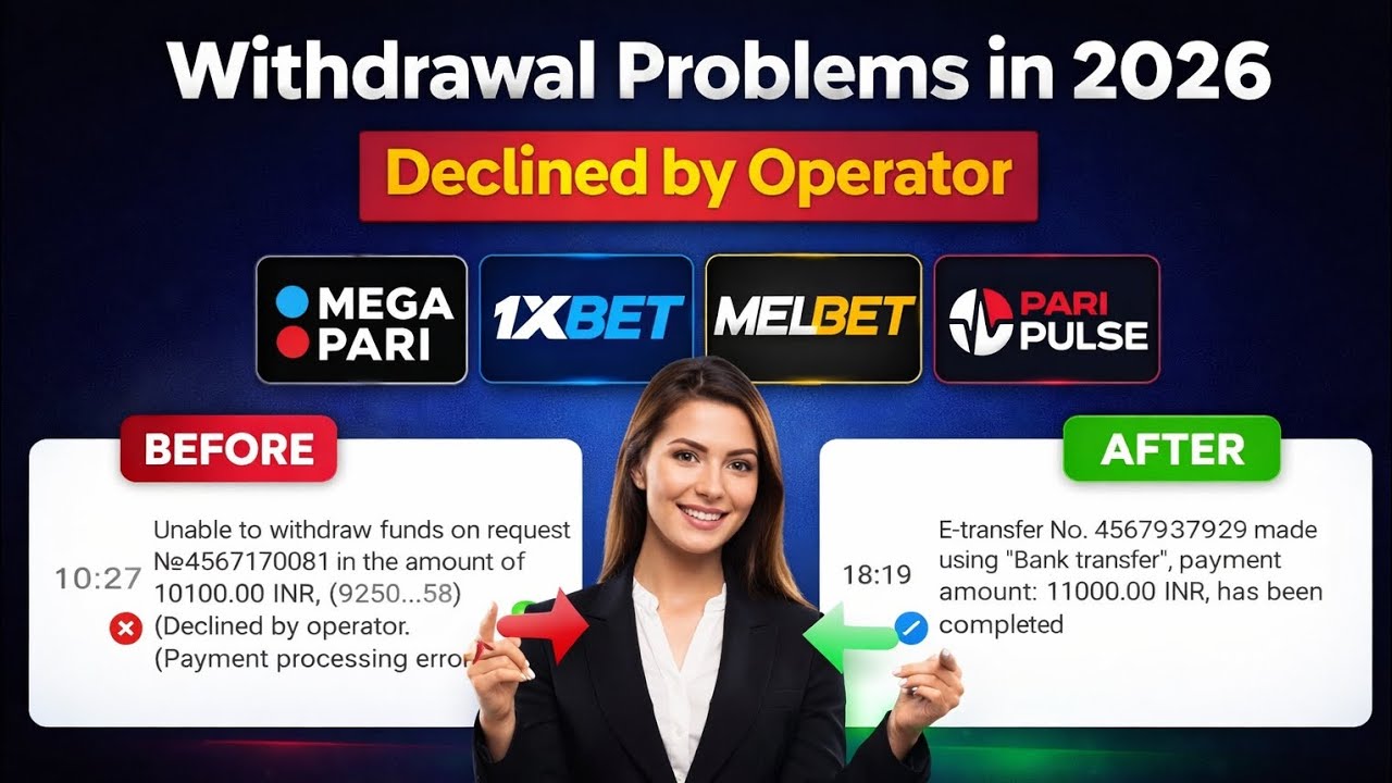 Withdrawal Problem 1xbet Megapari Paripulse | Declined by Operator Solution