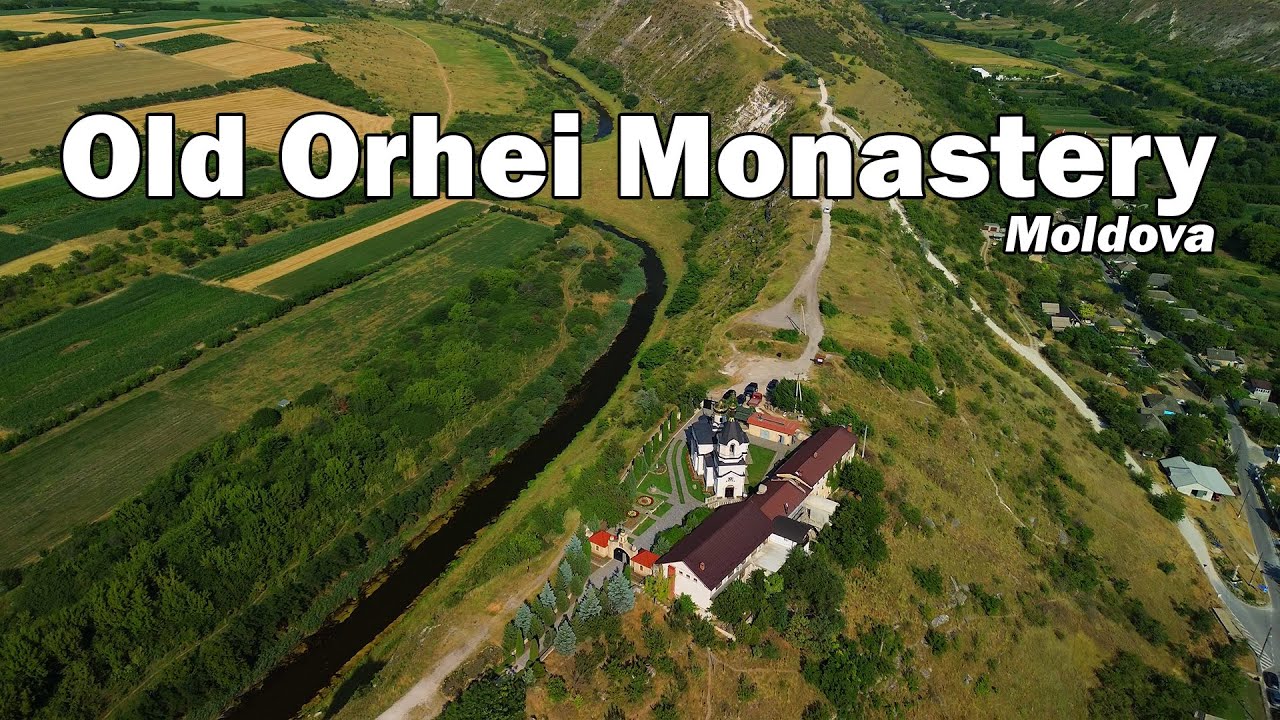 🏞️ Old Orhei Monastery – Stunning Drone Footage in 4K | Moldova’s Spiritual Cliffside Wonder