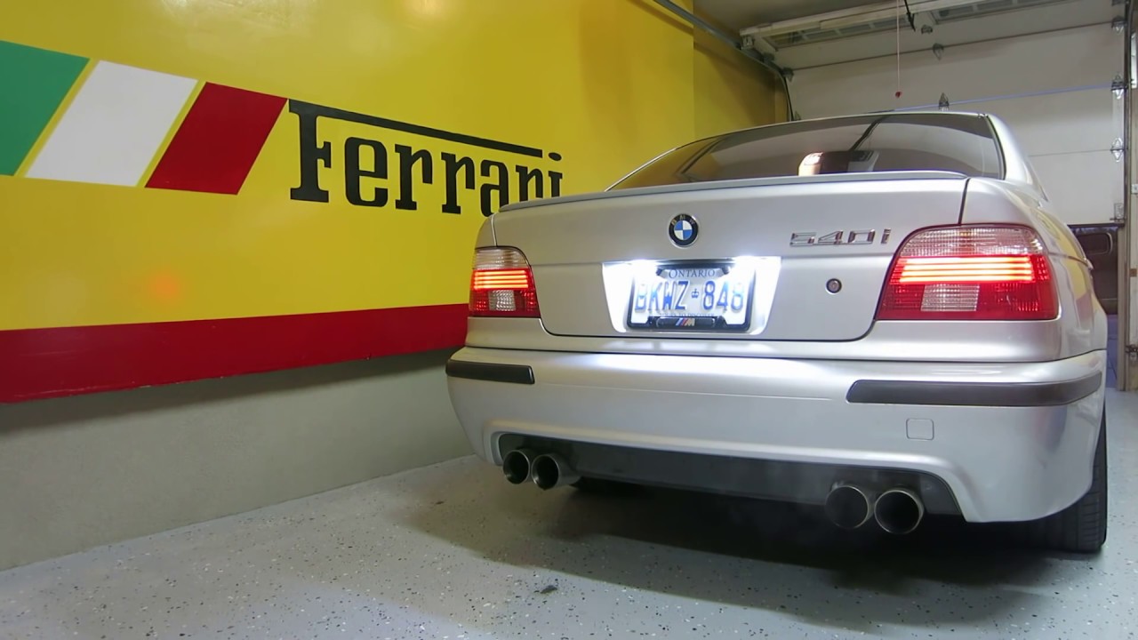 LOUD QUAD EXHAUST 2002 BMW E39 540i