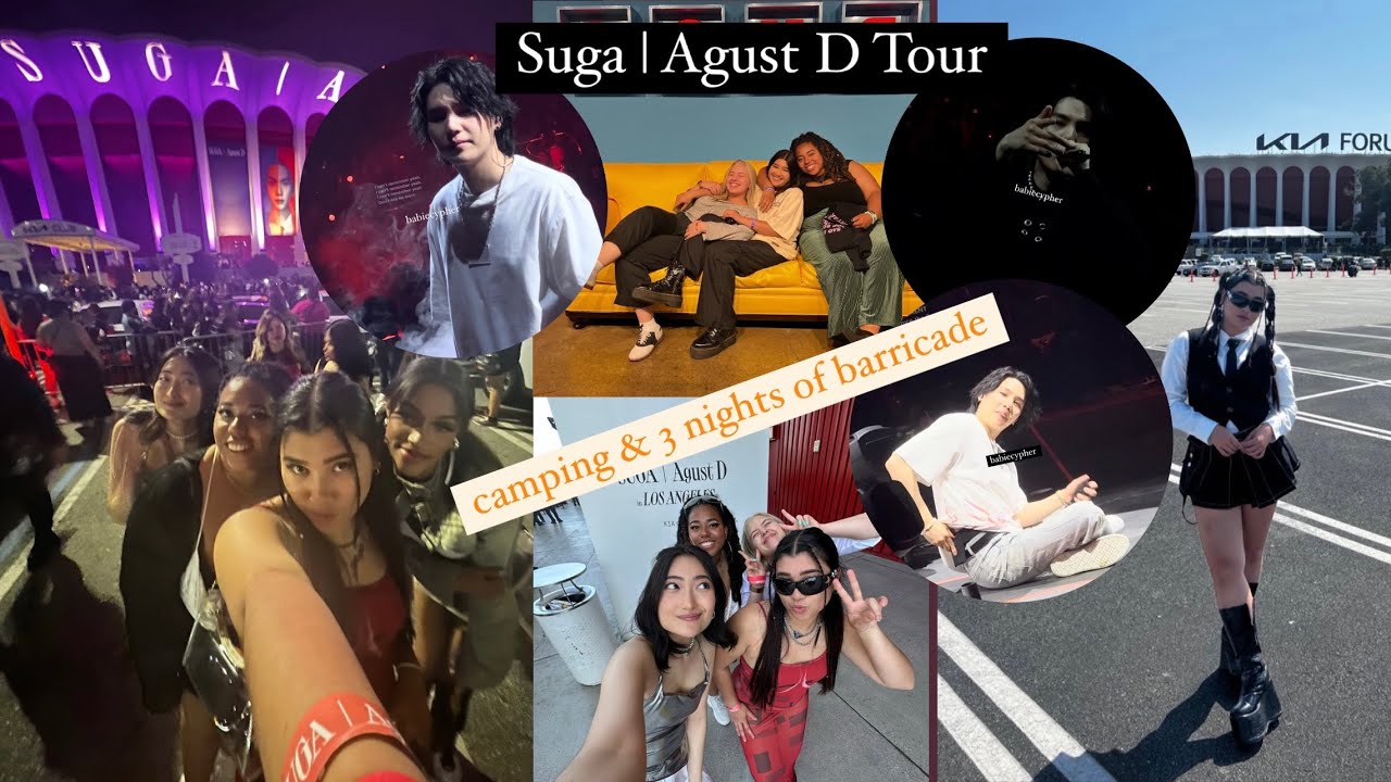 Suga | Agust D D-Day Tour Camping & Concert Vlog (LA)