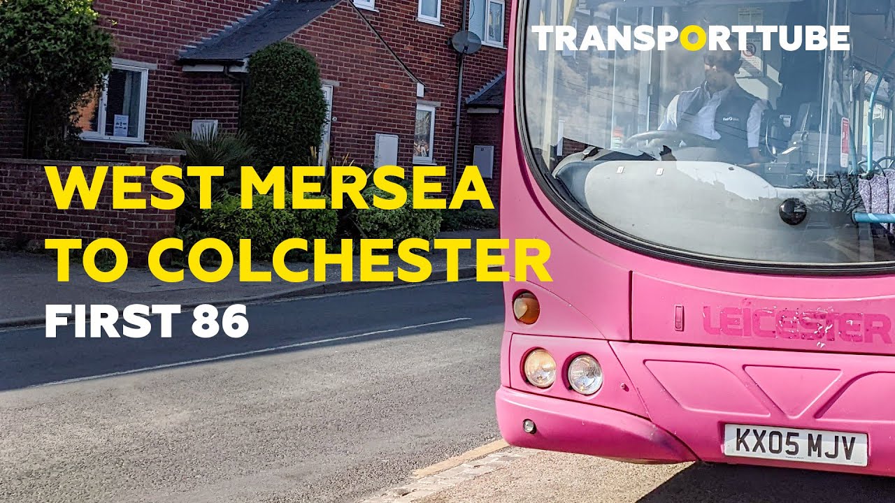 West Mersea to Colchester (Crematorium) • First Essex 86 • Realtime