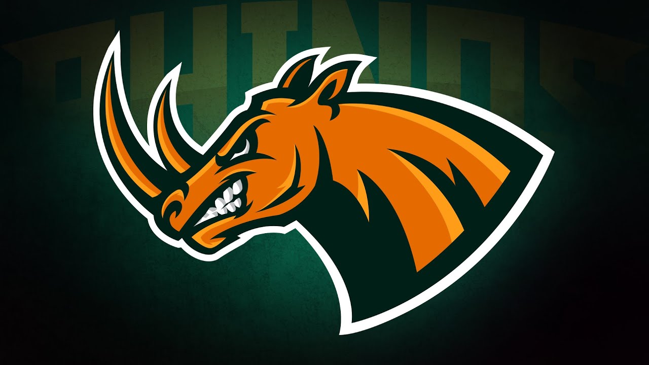Adobe Illustrator Tutorial: Design eSports/Sports Logo for Your Team - Rhinos Logo
