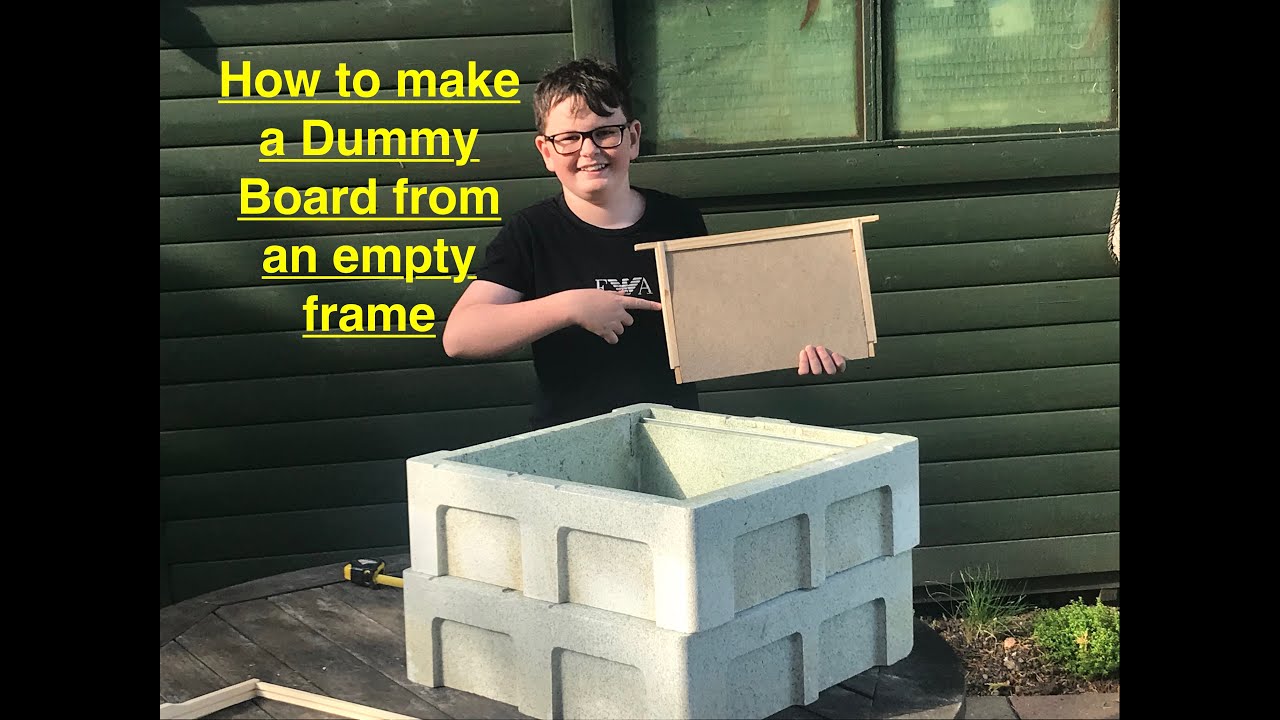 How to make a Dummy board using an empty frame