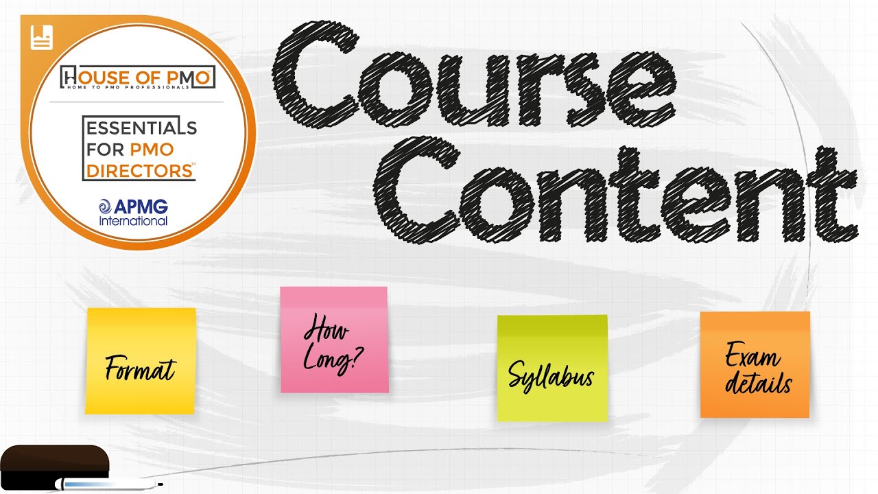 Essentials for PMO Directors Course Content