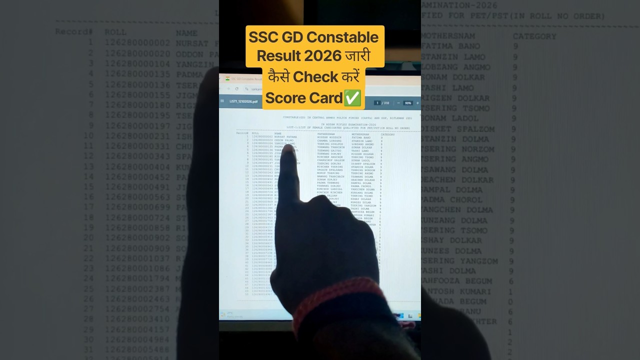 SSC GD Constable Result 2026 | How To Check SSC GD Result 2026