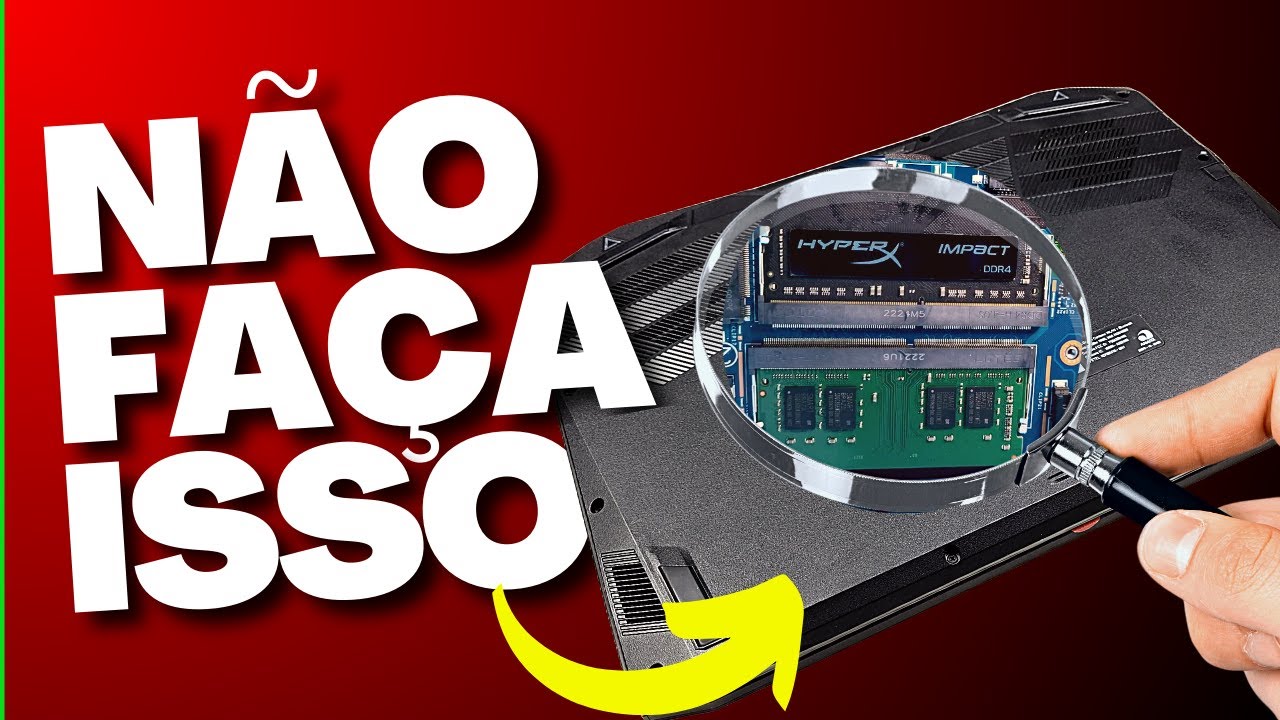 Seu notebook PODE QUEIMAR! | ESSA é a forma CORRETA | Como instalar a memoria RAM no ACER NITRO 5
