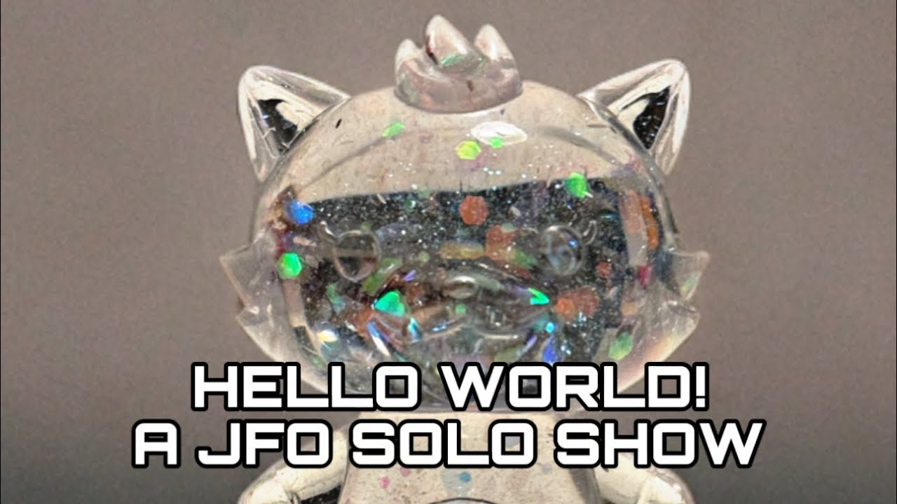 Some pickups from the @the_jfo Solo Show at @StrangeCatToys 😻