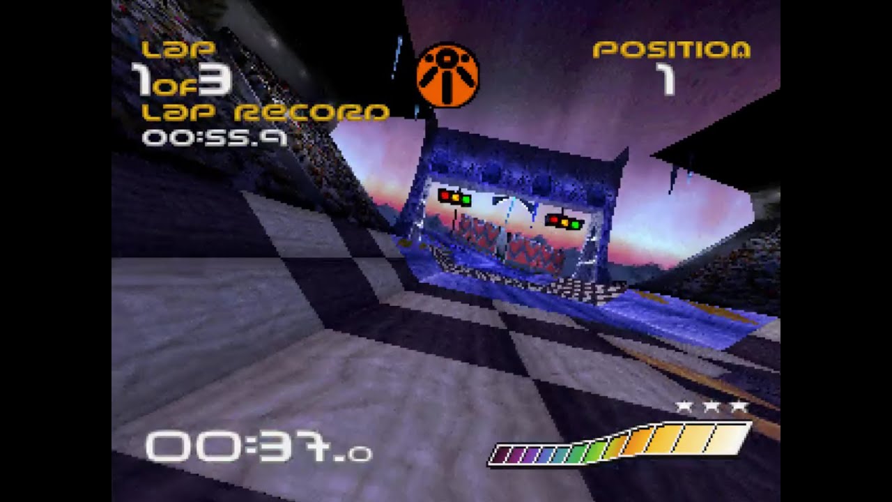 [TAS] WipEout PS1 (Qirex%, Rapier original tracks)