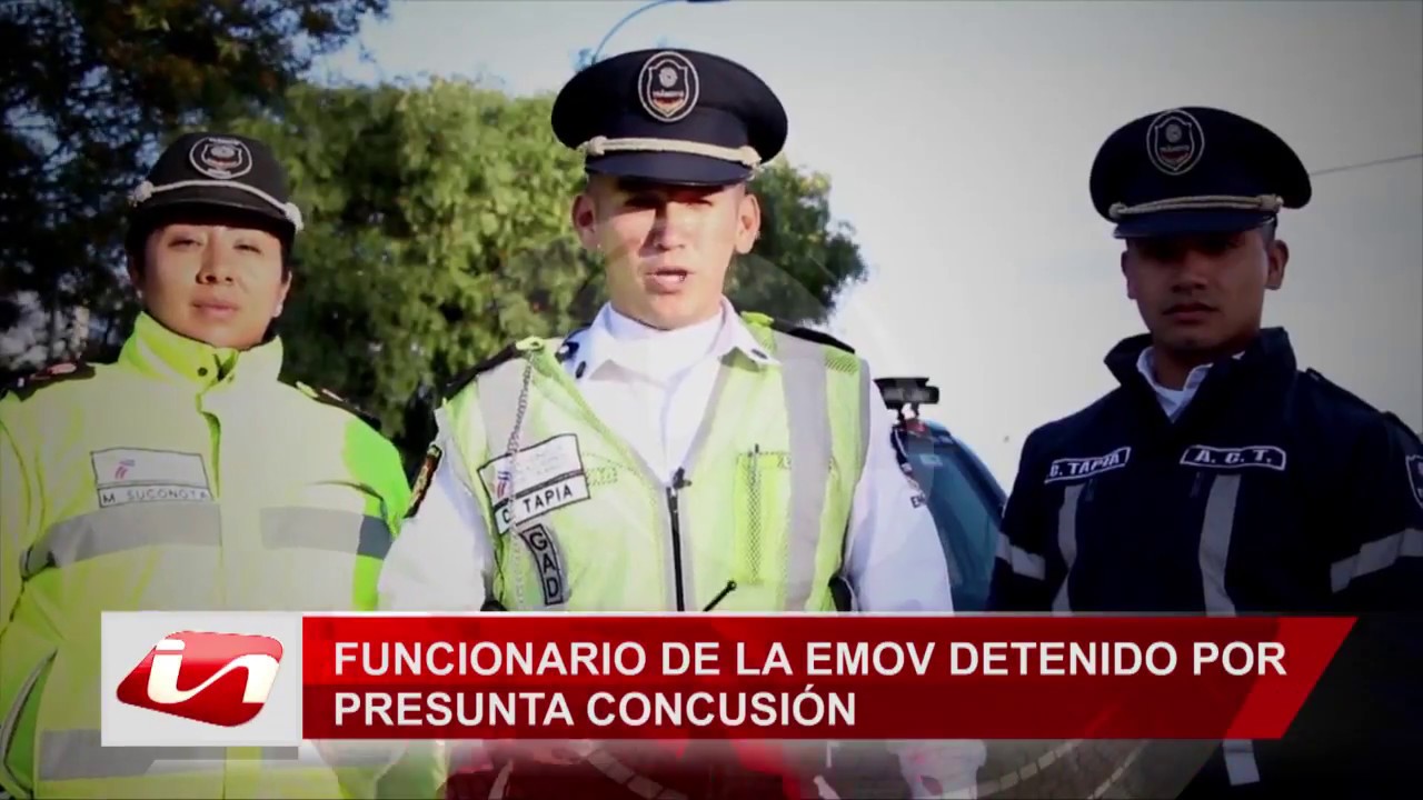 Funcionario de le EMOV detenido por presunta concusión