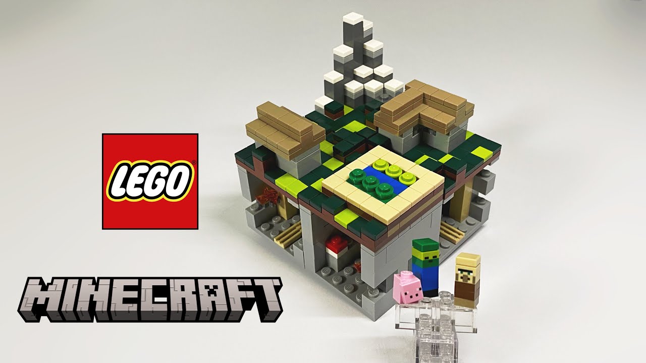 🟠🔍 Обзор Набора LEGO Minecraft 21105 &ldquo;Micro World: The Village&rdquo; (2013)