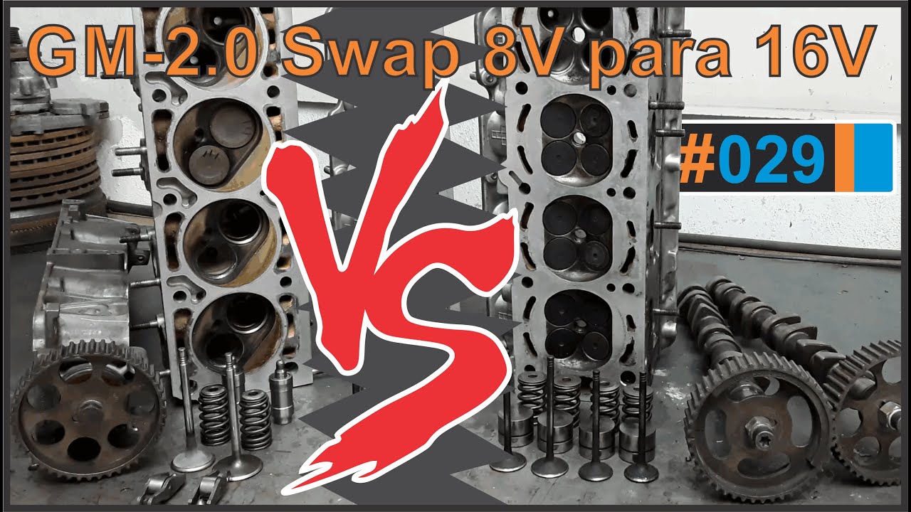 Cabeçote 8 ou 16 valvulas, qual o melhor? Comparativo para fazer o swap em motores GM - BURNOUT 029