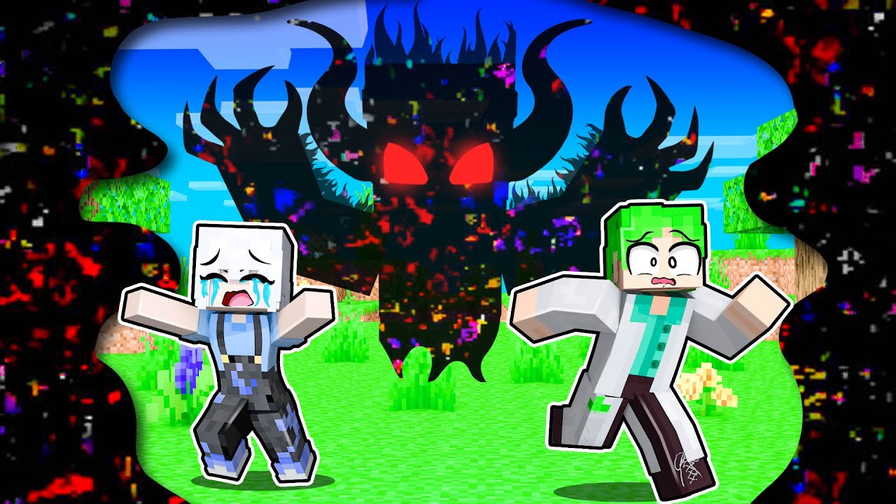 Scaring my FRIENDS as the GLITCH in Minecraft!